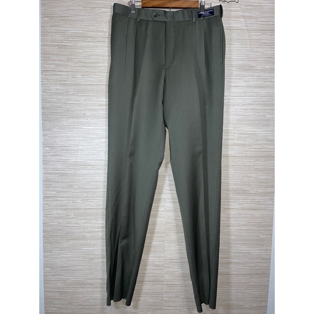 Austin Reed Men Natural Stretch Gabardine Flat‎ Front Expandable Waistband Pants